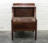 An English Mahogany Commode Cabinet Height 29 x width 20 3/4 x depth 18 3/4 inches. — 19TH/20TH CENTURY