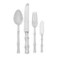A Tiffany and Co. Bamboo Silver Flatware Service