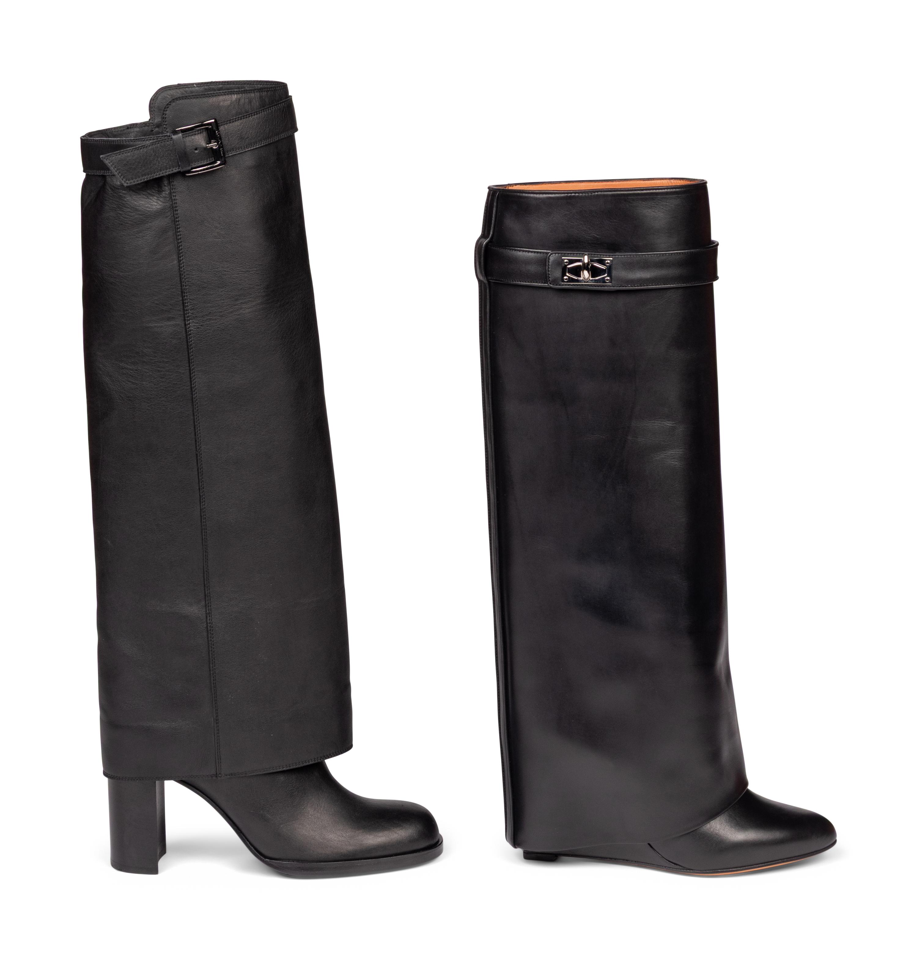 Chanel & Givenchy, Two Pairs of Leather Boots
