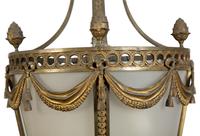 A French Gilt Bronze Hall Lantern