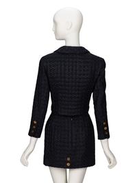 Chanel, Black Jacquard Skirt Suit