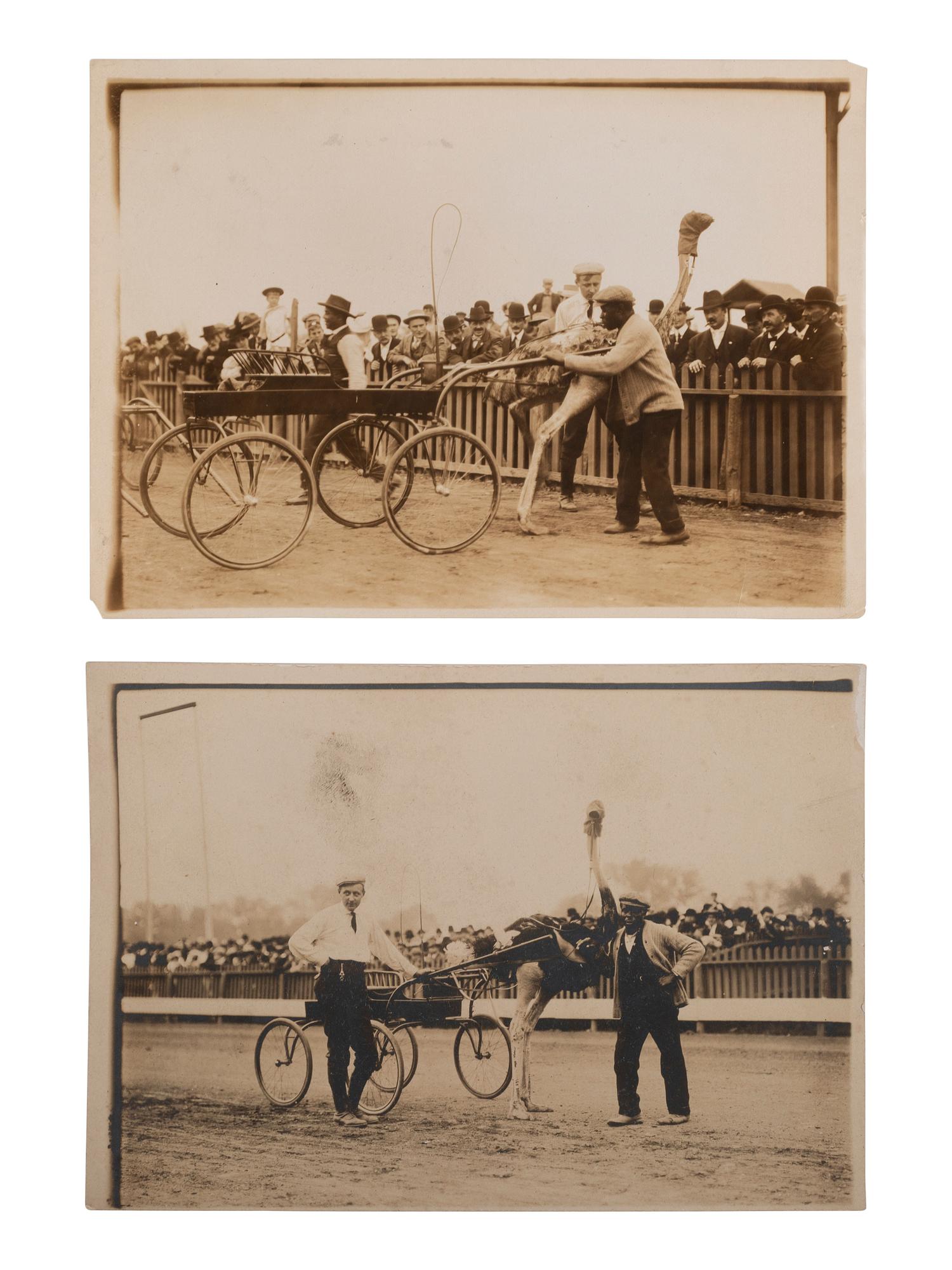 [EARLY PHOTO-WWI] 3 Brown Brothers photos of Black subjects, incl. a soldiers' game of tug-of-war.