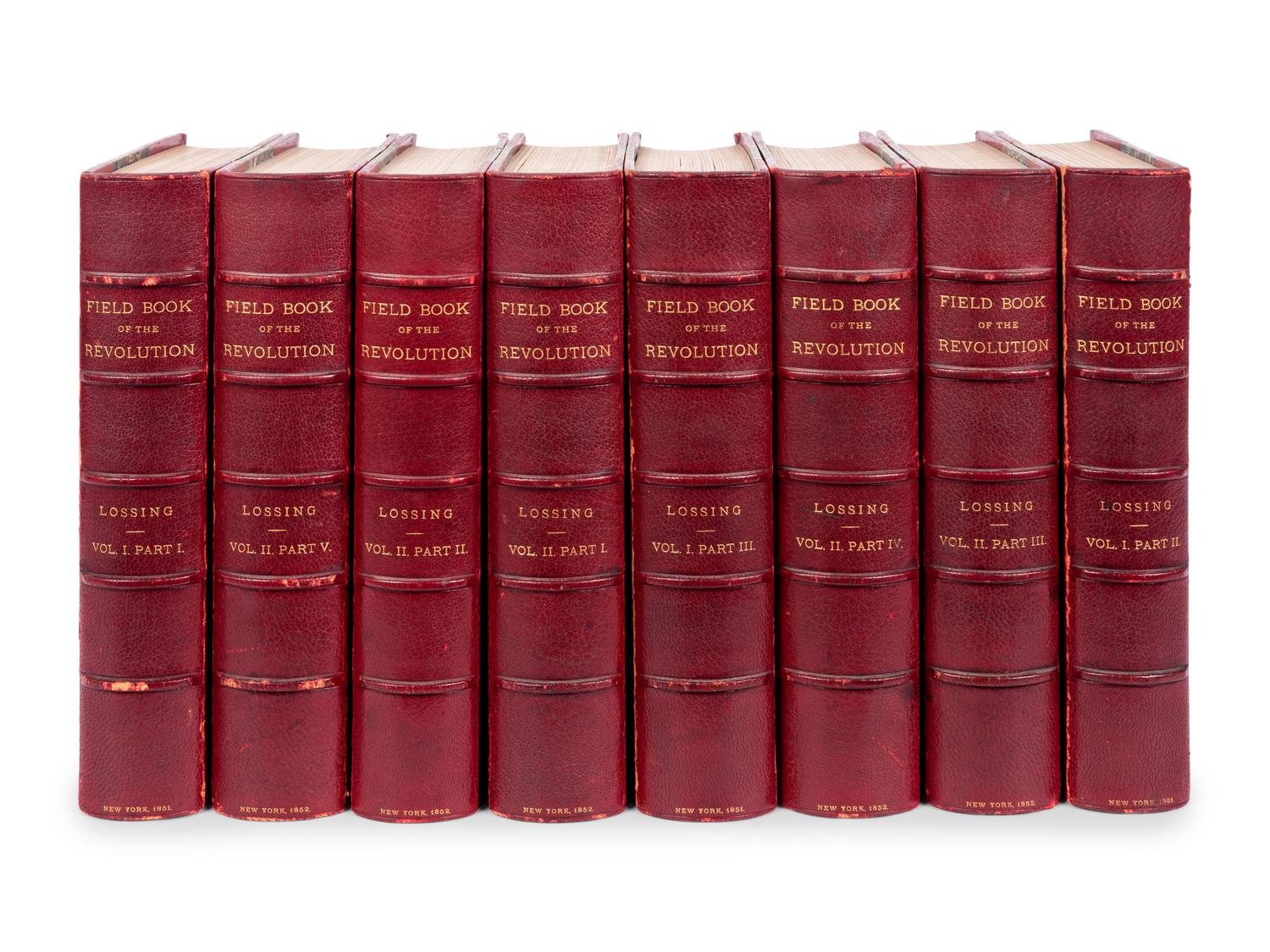 LOSSING, Benson John (1813-1891). The Pictorial Field-Book of the Revolution; or, Illustrations, by Pen and Pencil, of the History, Biography, Scenery, Relics and Traditions of the War for Independence . New York: Harper & Brothers, 1851-1852.