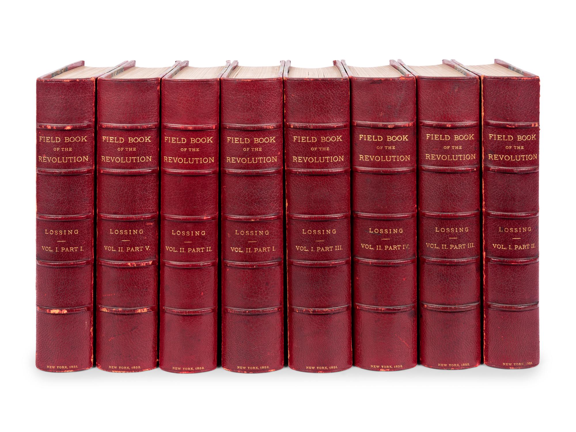 LOSSING, Benson John (1813-1891). The Pictorial Field-Book of the Revolution; or, Illustrations, by Pen and Pencil, of the History, Biography, Scenery, Relics and Traditions of the War for Independence . New York: Harper & Brothers, 1851-1852.