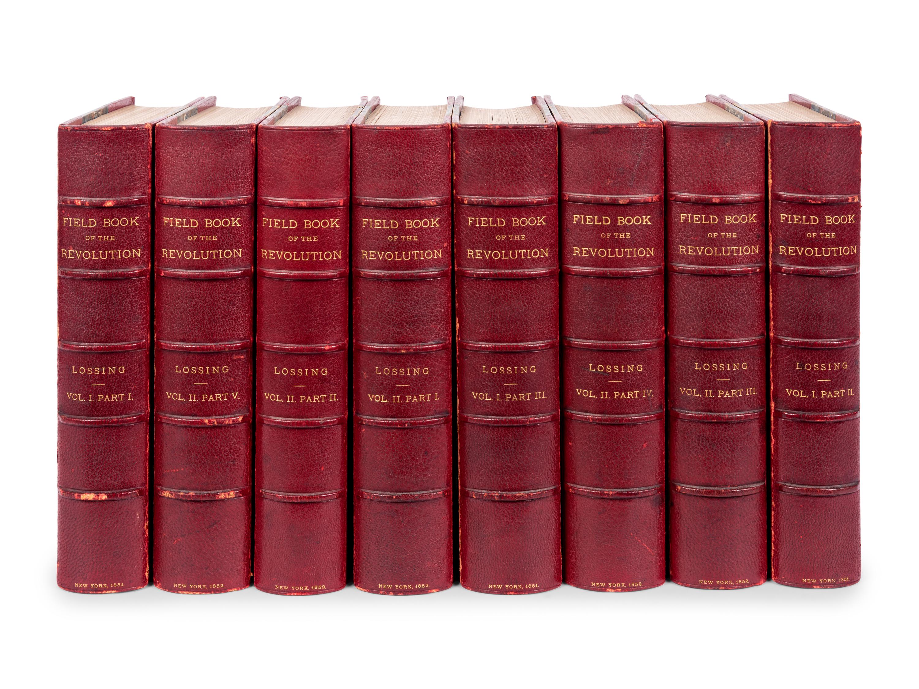 LOSSING, Benson John (1813-1891). The Pictorial Field-Book of the Revolution; or, Illustrations, by Pen and Pencil, of the History, Biography, Scenery, Relics and Traditions of the War for Independence . New York: Harper & Brothers, 1851-1852.