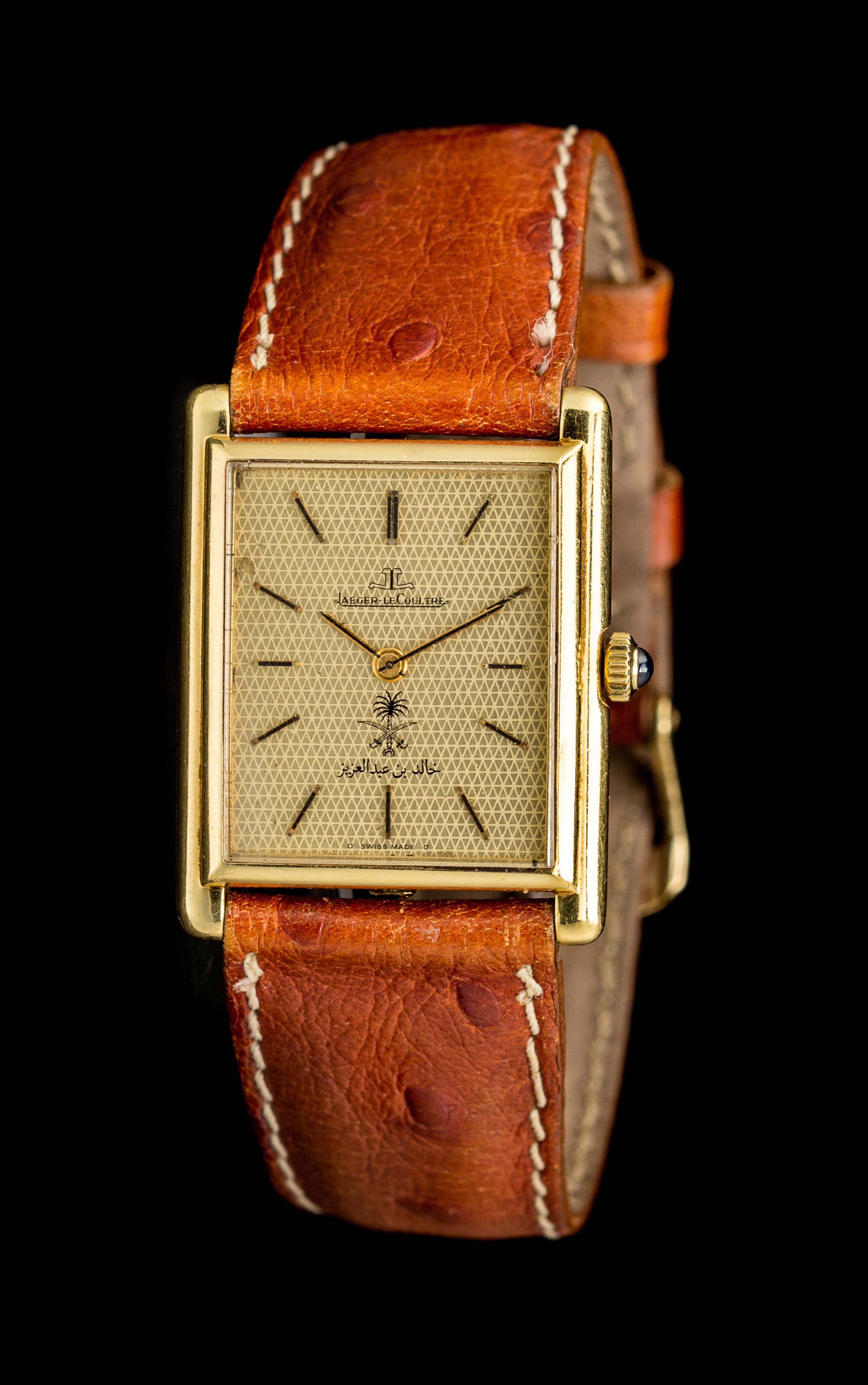 An 18 Karat Yellow Gold Ref. 6129.21 Wristwatch, Jaeger LeCoultre,