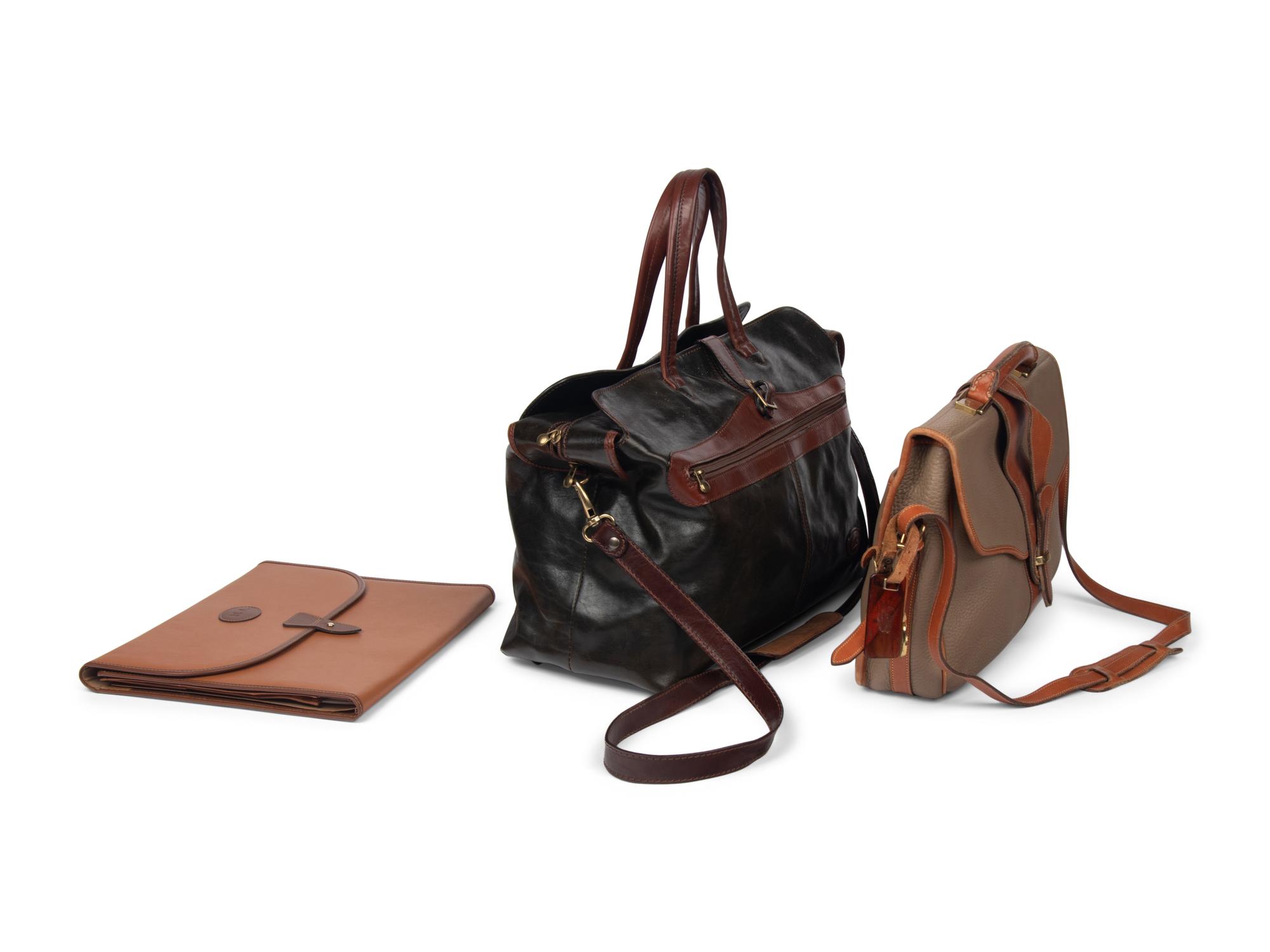 A Group of Three Monogrammed Accessories