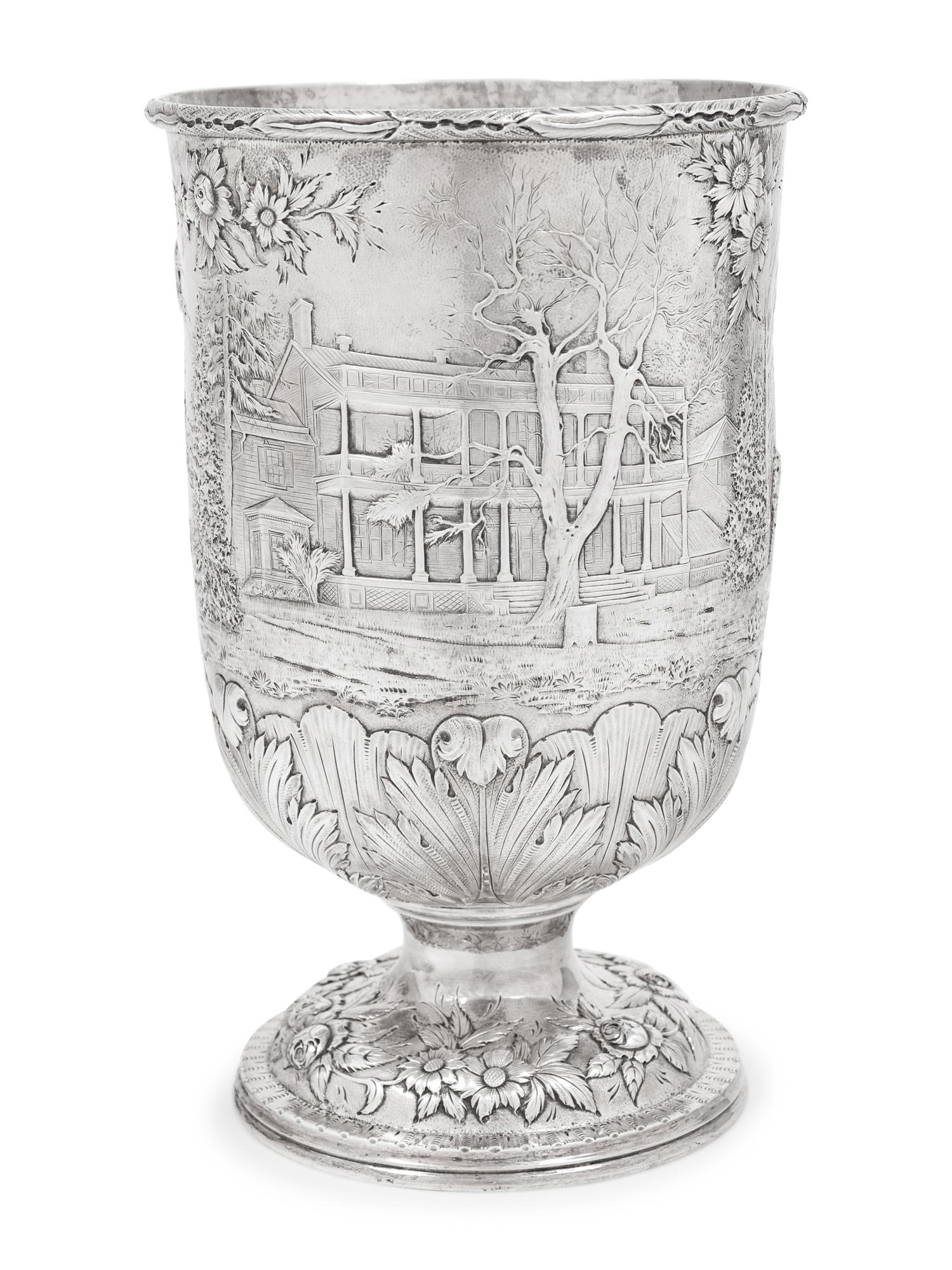 A Rare S. Kirk & Son Silver Vase