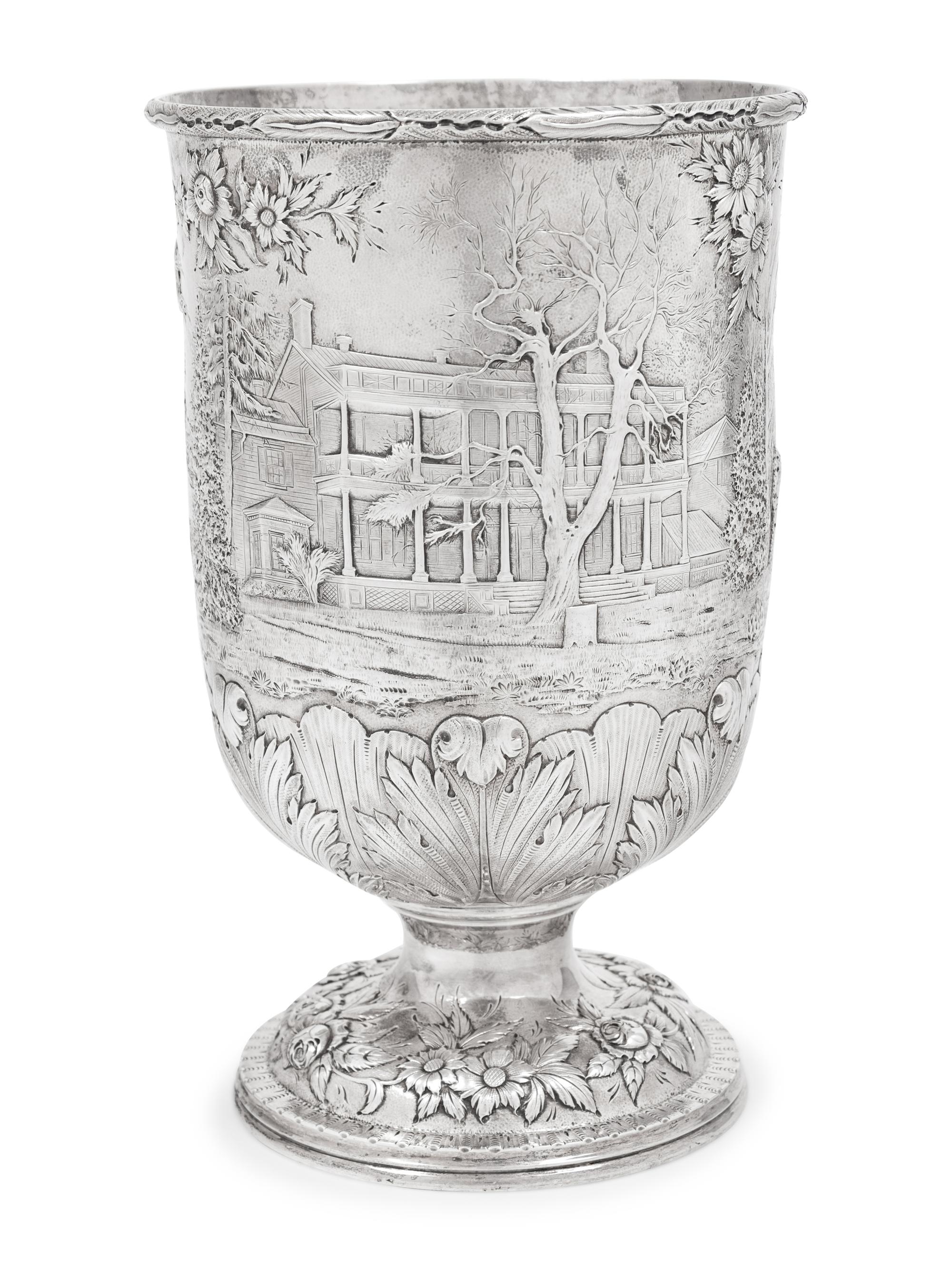 A Rare S. Kirk & Son Silver Vase