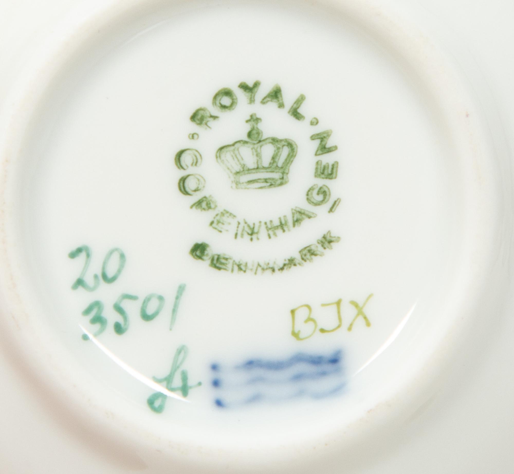 A Group of Royal Copenhagen Flora Danica Porcelain Table Articles