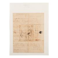 [African Americana] Livingston, Catrina. Autograph Letter, signed, on the Sale of Two Enslaved African Americans