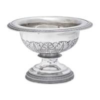 A Classical Coin Silver Footed Bowl