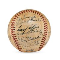 A 1951 St. Louis Cardinals Team Signed Autograph Baseball Featuring Stan Musial (Beckett Authentication Services)