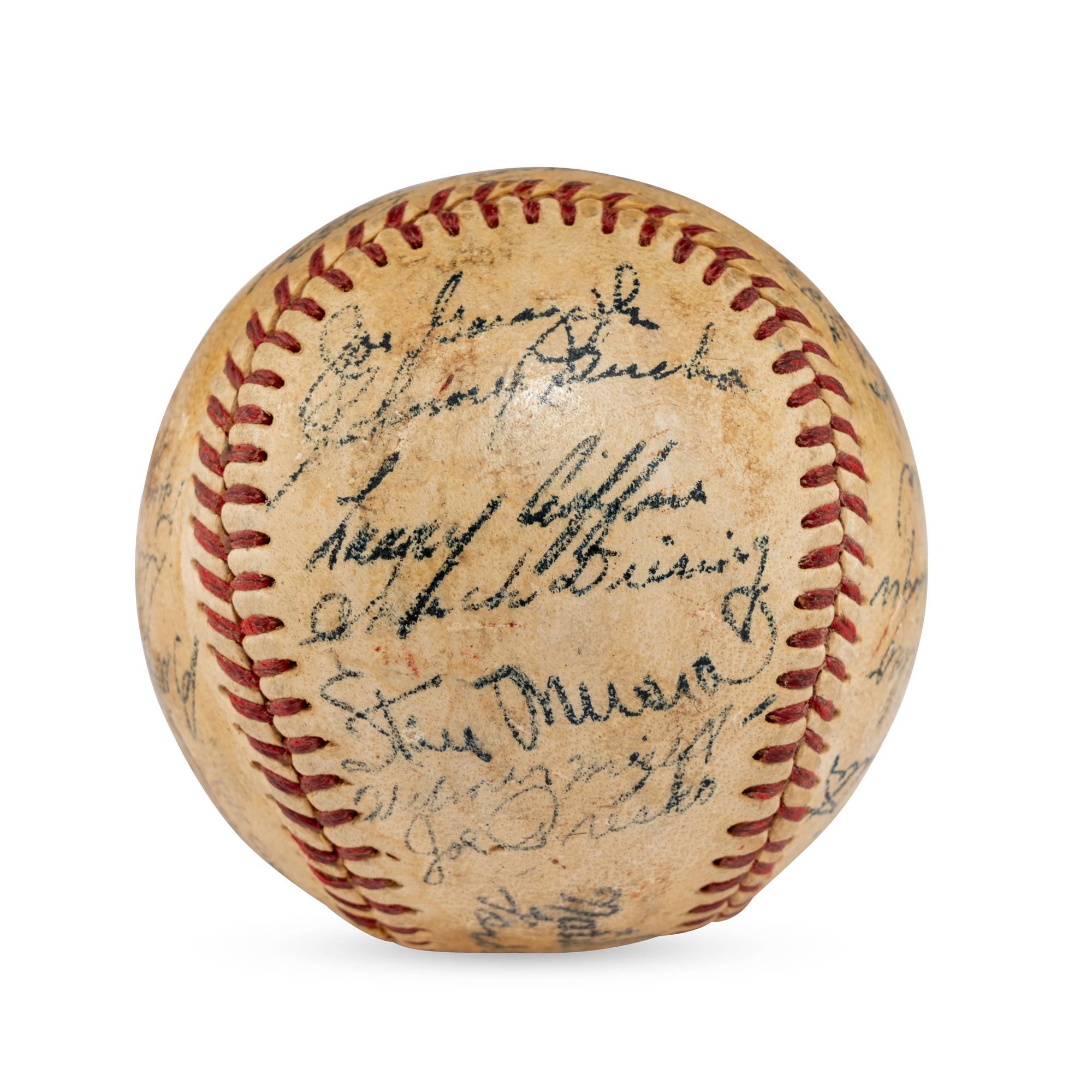 A 1951 St. Louis Cardinals Team Signed Autograph Baseball Featuring Stan Musial (Beckett Authentication Services)
