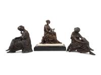 Three Continental Bronze Figures
