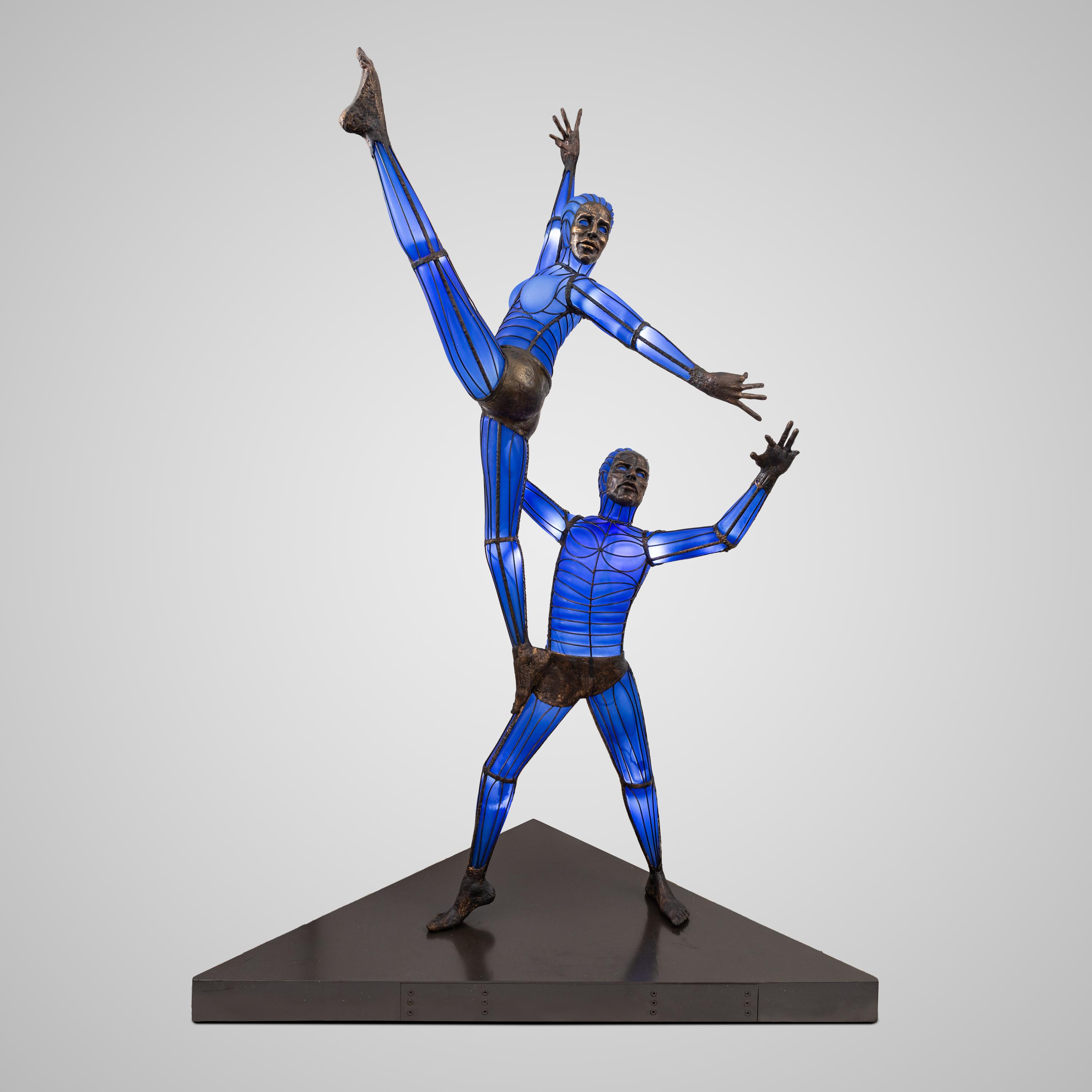 David Bennett (American, b. 1941) — Blue Dancers, 2010