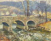Edward Willis Redfield (1869-1965) - The Old Bridge (Beaver Run Bridge)