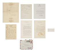 Maugham, W. Somerset (1874-1965). A group of 4 letters, comprising: