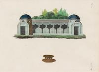 A Collection of Gilt Framed Hand Colored Engravings of Follies Framed size 12 3/8 x 15 3/8 inches. — 19TH CENTURY