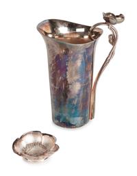 Three Christofle Anemone Silver-Plated Objects
