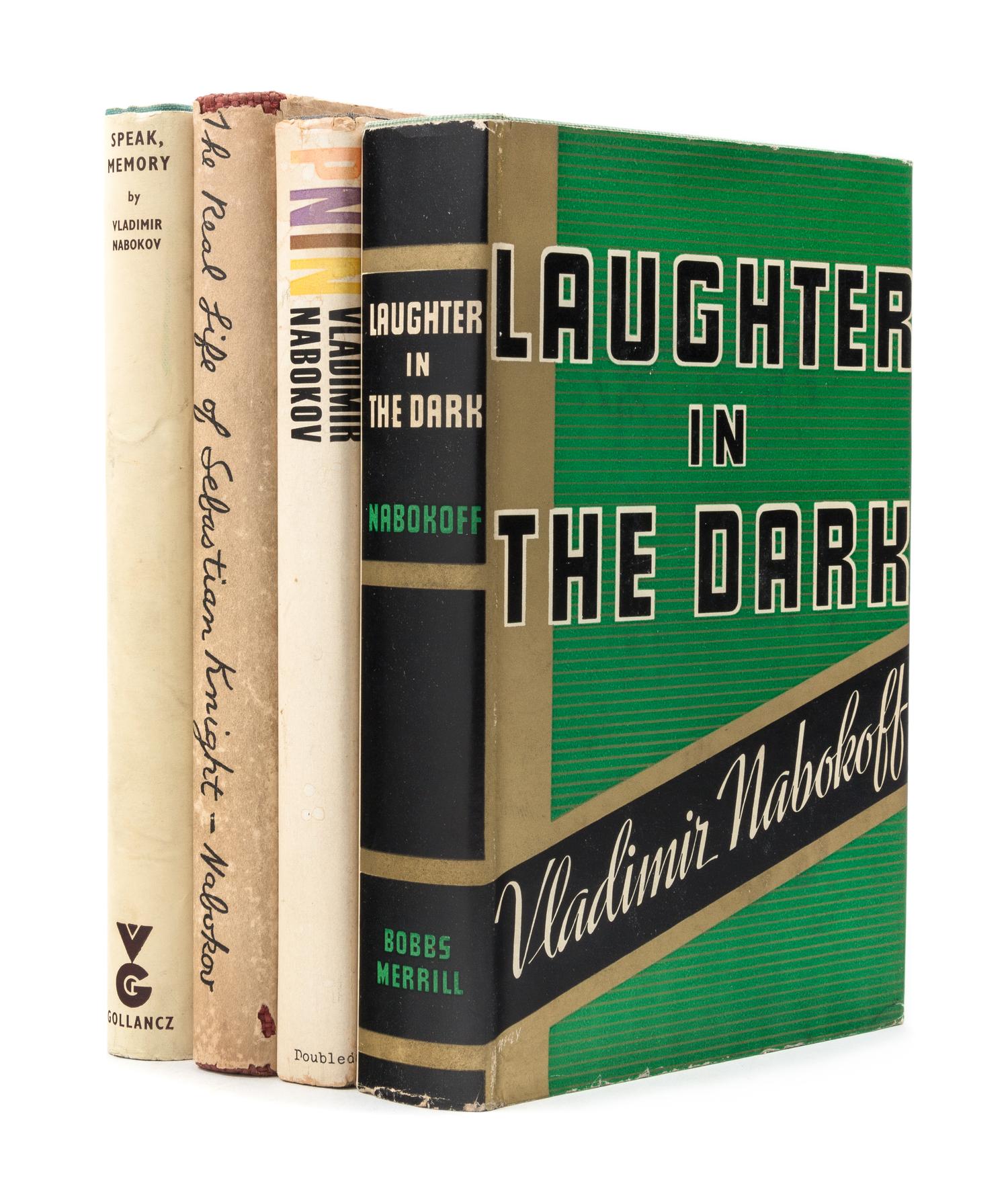 NABOKOV, Vladimir (1899-1977). A group of first editions of Nabokov's works, including Laughter in the Dark; Speak, Memory; and Pnin.