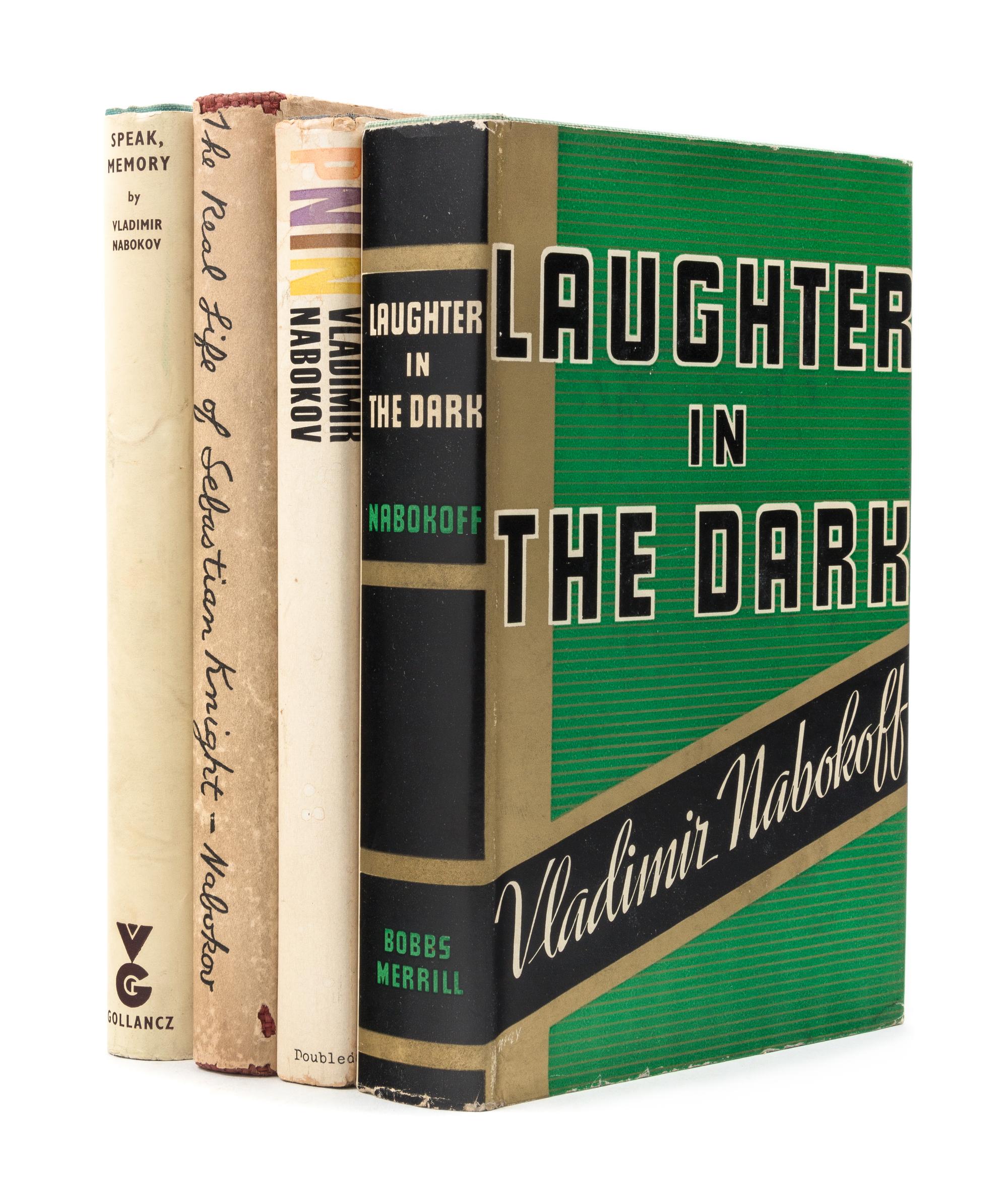 NABOKOV, Vladimir (1899-1977). A group of first editions of Nabokov's works, including Laughter in the Dark; Speak, Memory; and Pnin.