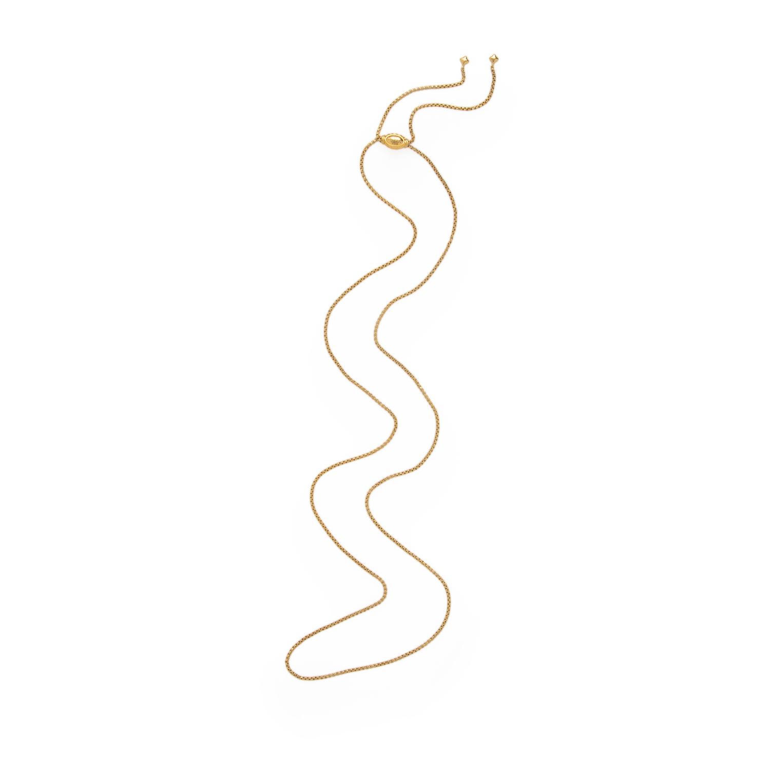 David Yurman, Yellow Gold Slide Necklace