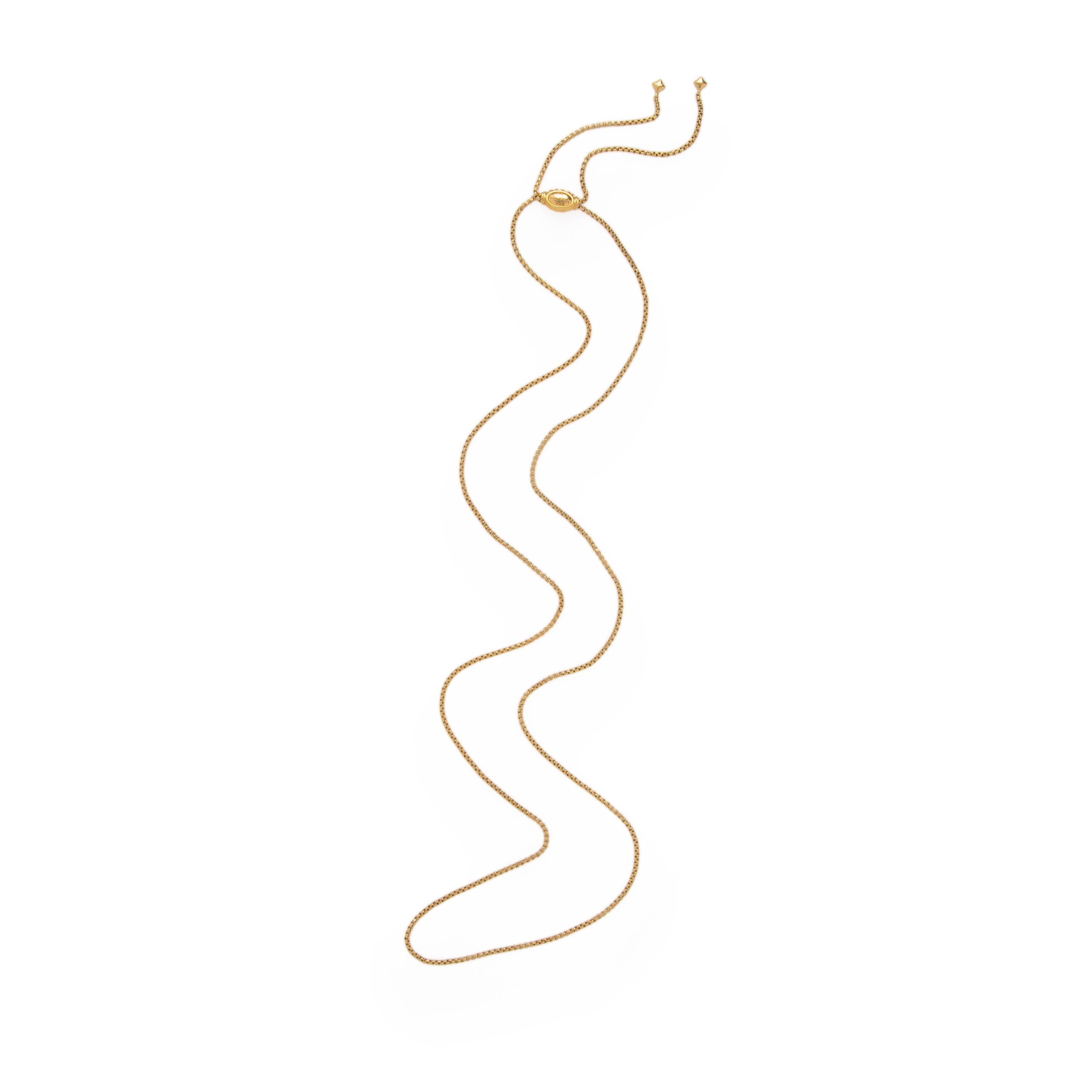 David Yurman, Yellow Gold Slide Necklace