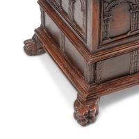 A Continental Carved Walnut Cassone