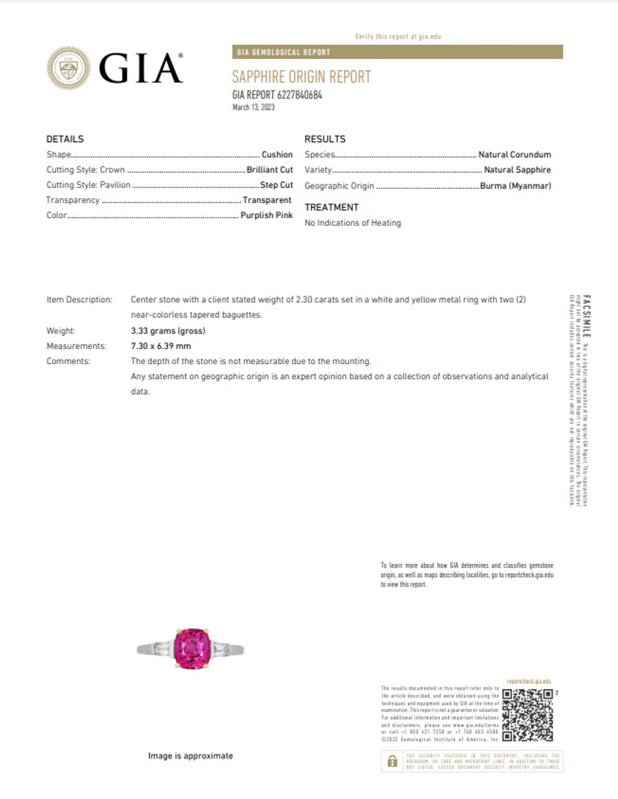 PINK SAPPHIRE AND DIAMOND RING