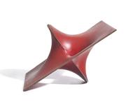 Square–Circle Study (red maquette)