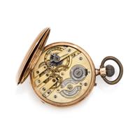 14K YELLOW GOLD OPEN FACE POCKET WATCH
