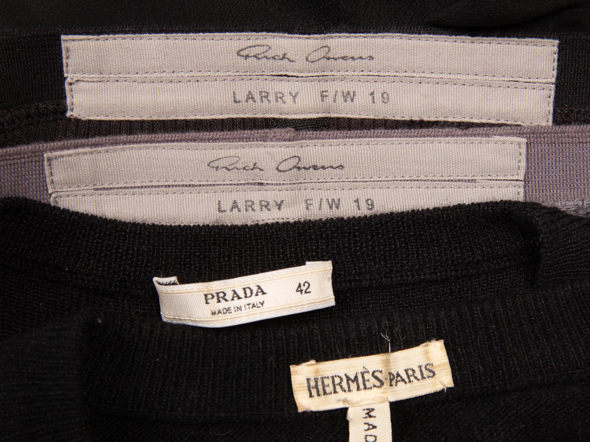 Various Designers, Two Skirts & Two Knit Shells including Hermès by Martin Margiela and Rick Owens