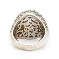 White Gold and Aquamarine Ring