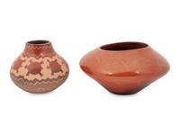 Sgraffito Pottery Jar, PLUS
