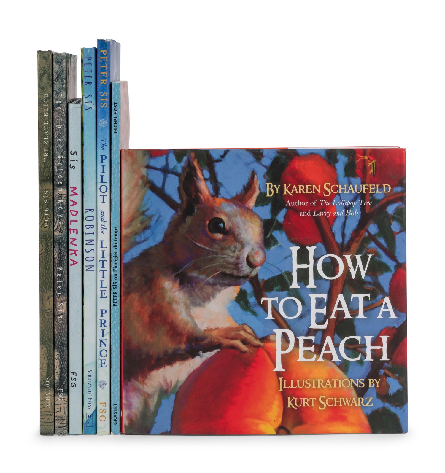 CHILDREN’S ILLUSTRATED LITERATURE SIS, Peter. A group of 7 works, most by or about Sis, 3 INSCRIBED OR WITH AUTOGRAPH NOTES TO SECRETARY ALBRIGHT: