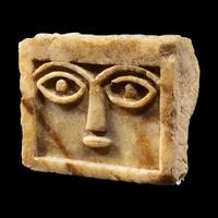 A South Arabian Alabaster Face Stele