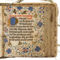 PAUL MÜLICH (scribe) Prayerbook, in Latin and German, illuminated manuscript on parchment [Germany, Nuremberg, 1423]