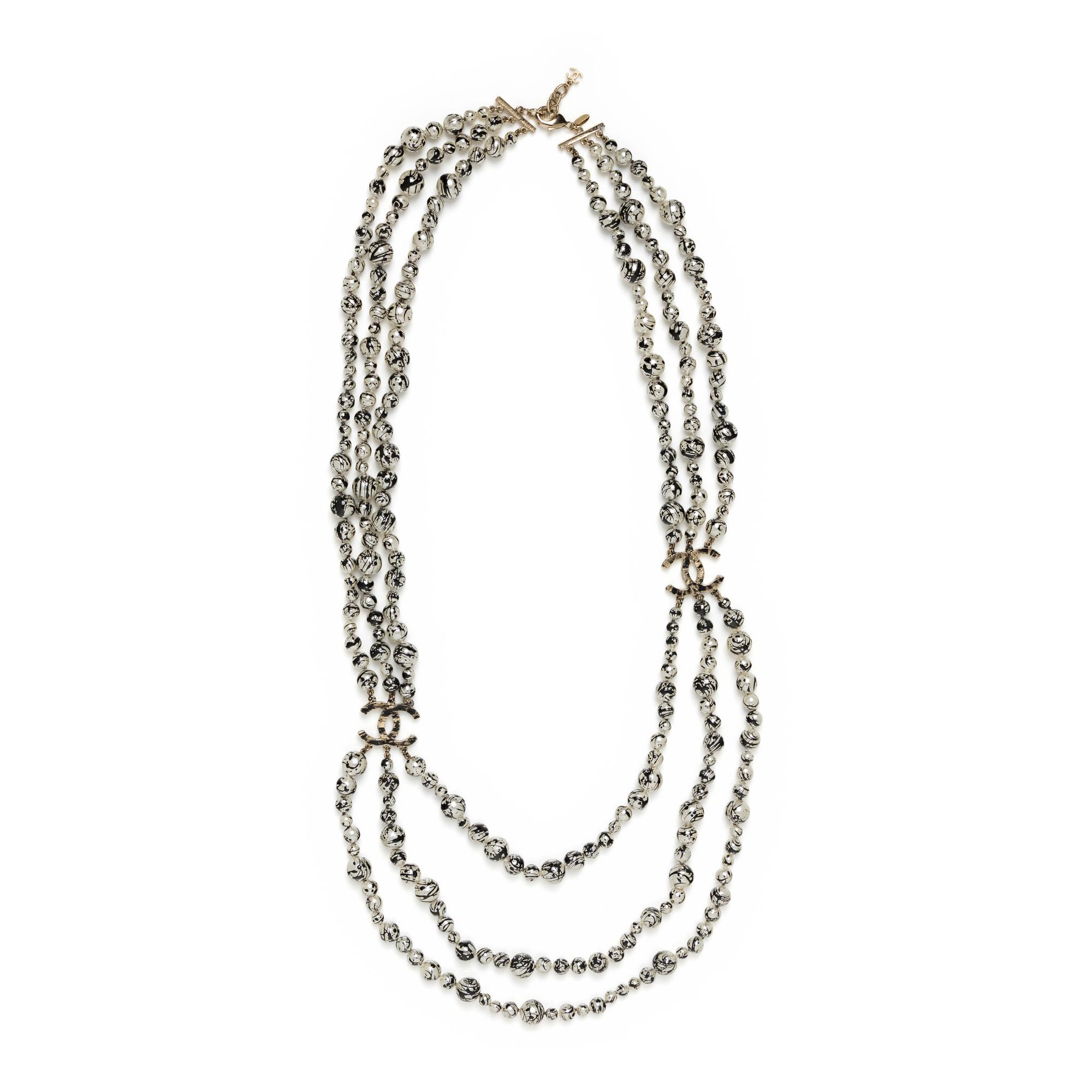 Chanel, Paint-Splattered Pearl Sautoir, 2013