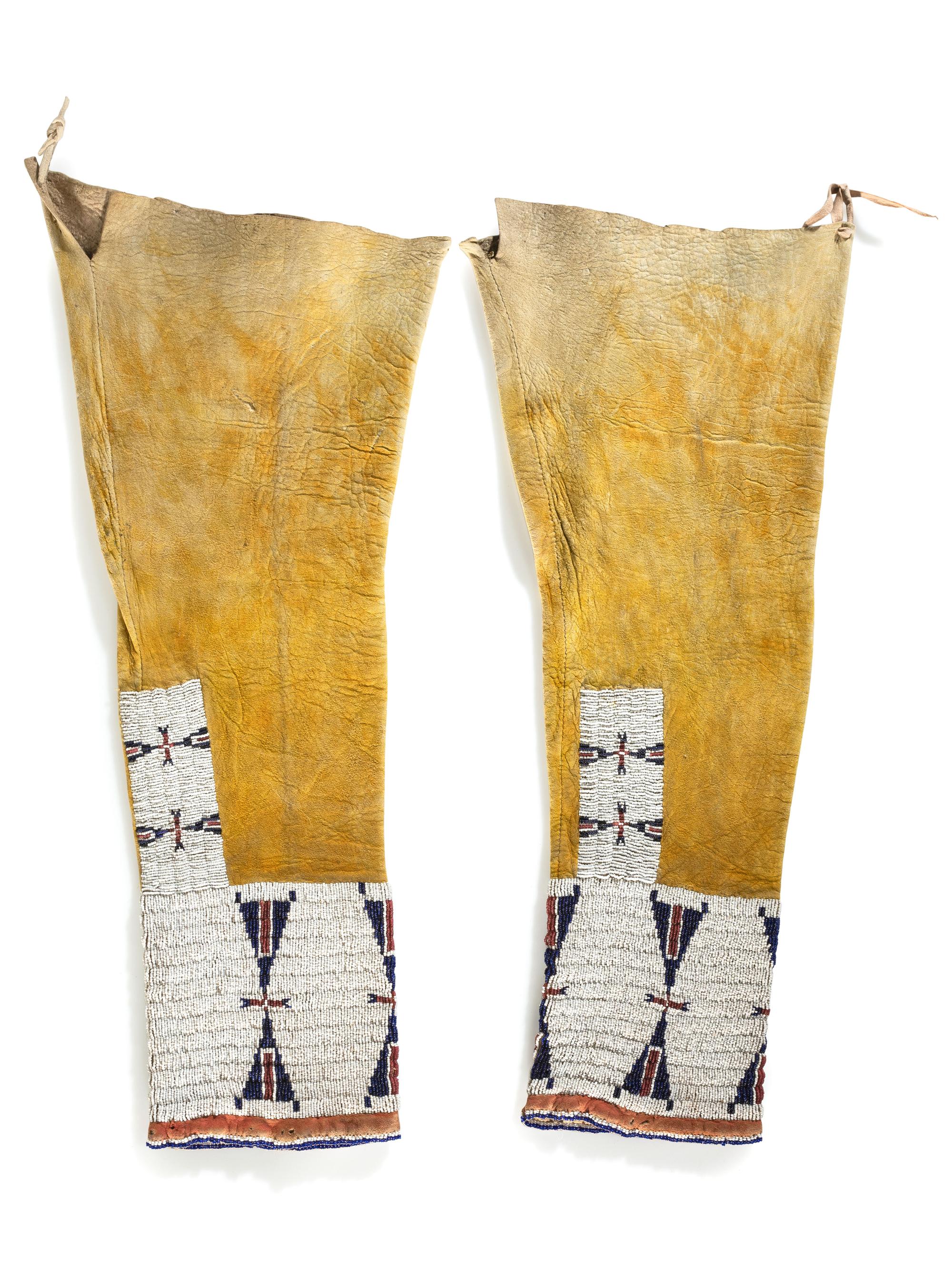 Cheyenne Beaded Hide Leggings