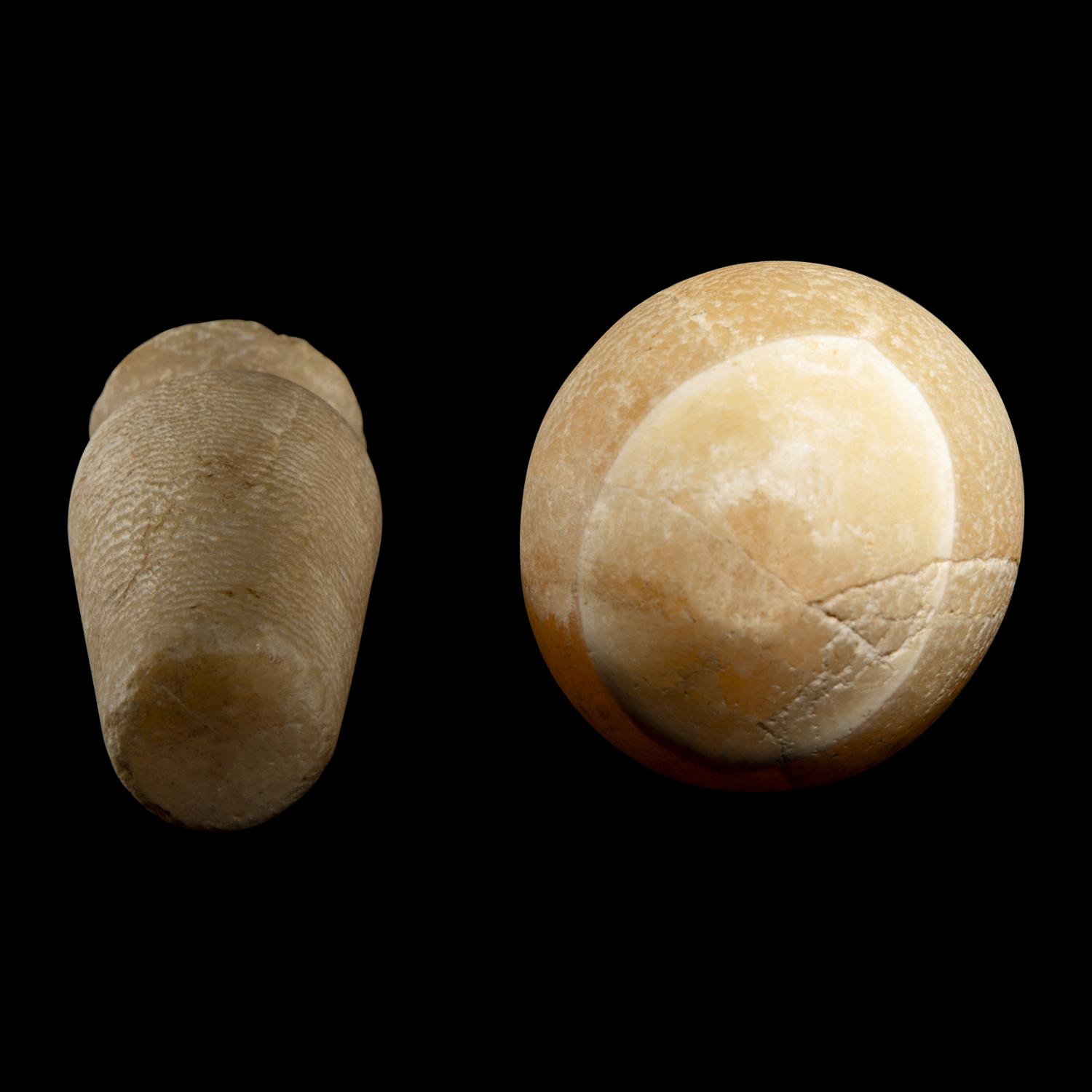 Two Egyptian Alabaster Vessels