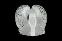 Two Lalique Cygnes Figural Centerpieces