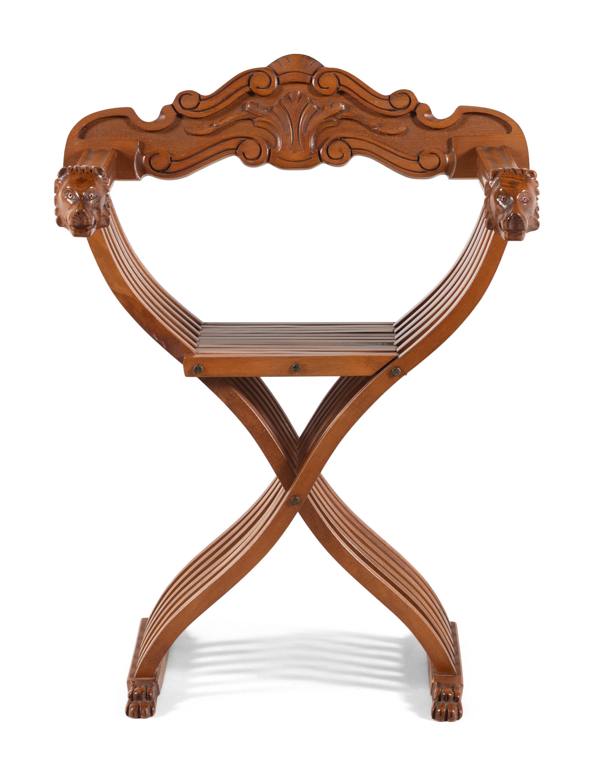 An Italian Renaissance Style Savonarola Chair