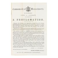 [LINCOLN, Abraham (1809-1865)]. A group of 3 Thanksgiving proclamations, comprising: