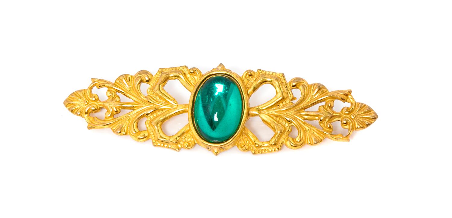 Miriam Haskell Brooch, 1970-80s