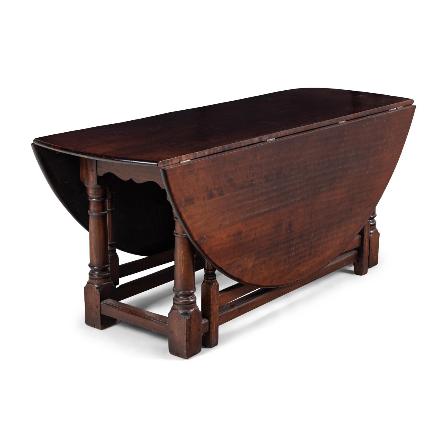 A Custom-Made Cherry Dropleaf Table