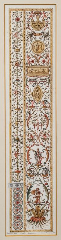 A Set of Eight Neoclassical Watercolor Illustrations