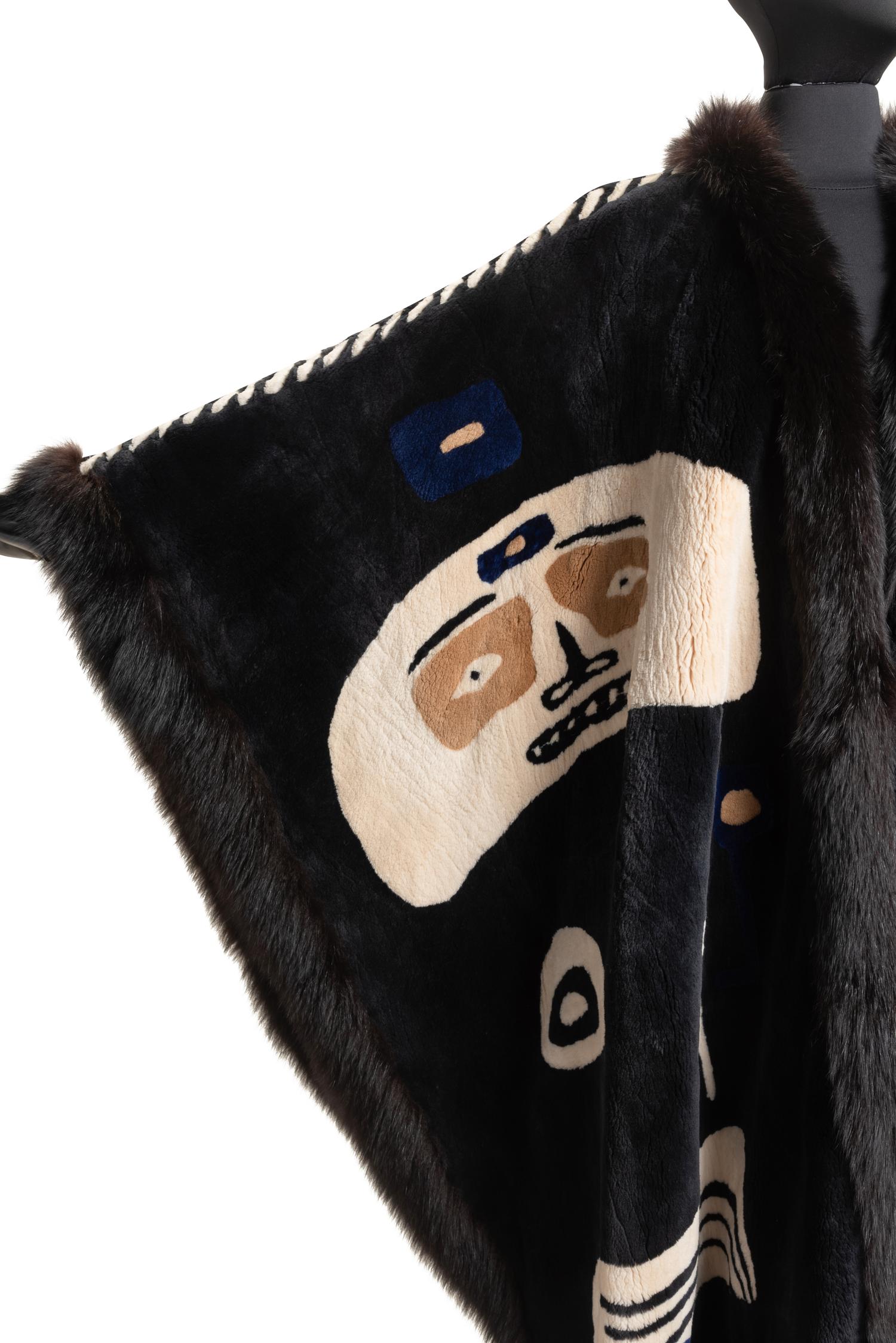 Revillon Fur Cape with design by Ford Ruthling, 1980-90s