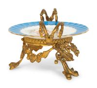 A Gilt Metal Mounted Sèvres Porcelain Tazza
