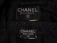 Chanel, Black Jacquard Skirt Suit